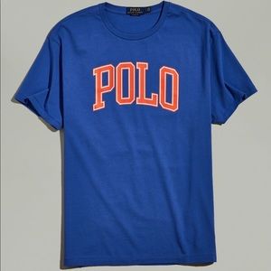 UO Polo Ralph Lauren Collegiate Blue Classic Logo Tee